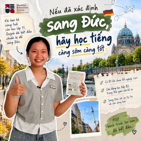 Nếu đã xác định sang Đức, hãy học tiếng Đức càng sớm càng tốt
