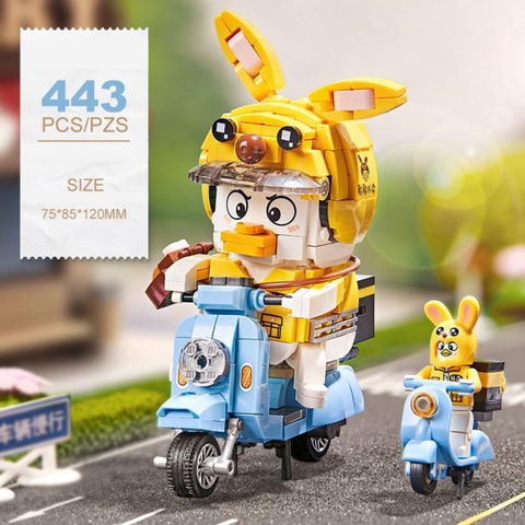 Xếp hình Vịt lái xe