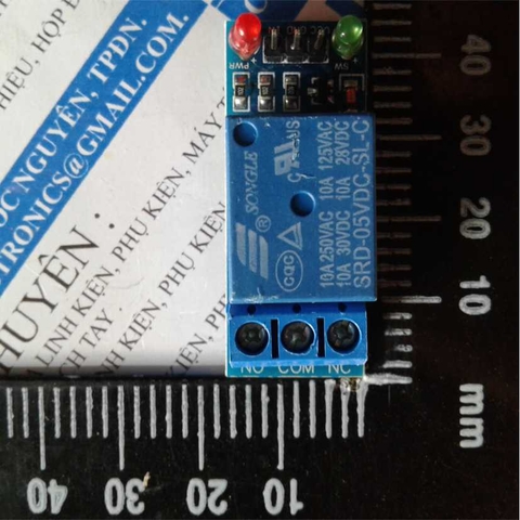 Module 1 relay điều khiển mức thấp, 5V domino out kde0381