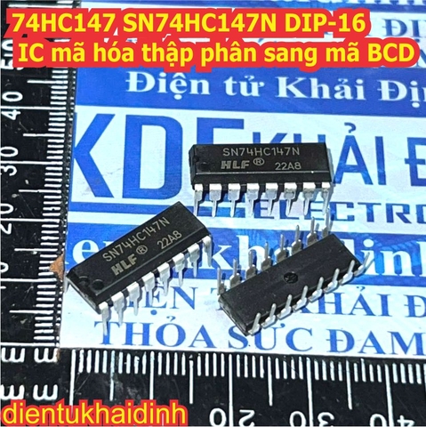 74HC147 SN74HC147N SN74HC147 DIP-16 IC mã hóa thập phân sang mã BCD kde0548
