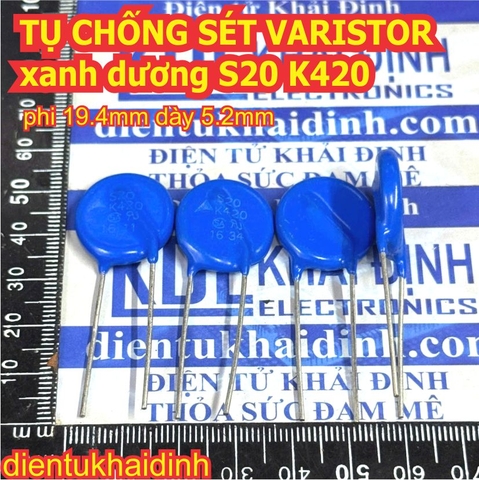 5 con TỤ CHỐNG SÉT VARISTOR xanh dương S20 K420 kde0530