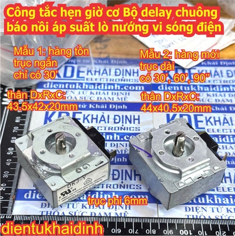 Công tắc hẹn giờ cơ Bộ delay chuông báo nồi áp suất lò nướng vi sóng điện 30, 60, 90 phút kde0528