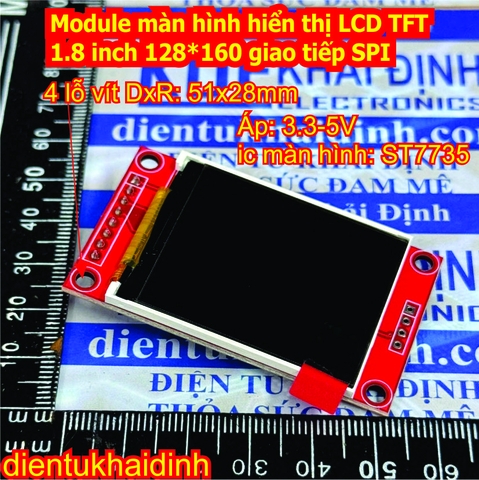 Module màn hình hiển thị LCD TFT 1.8 inch 128*160 giao tiếp SPI  kde0453