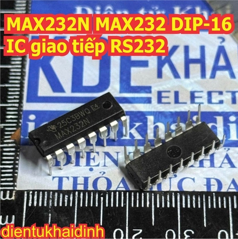 MAX232N MAX232 DIP-16 IC giao tiếp RS232 kde0442