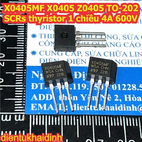 X0405MF X0405 Z0405 TO-202 SCRs thyristor 1 chiều 4A 600V kde0406