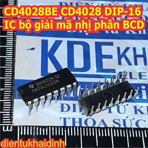 CD4028BE CD4028 DIP-16  IC bộ giải mã nhị phân BCD kde0706