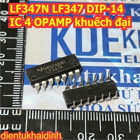 LF347N LF347 DIP-14 IC 4 OPAMP khuếch đại kde0738