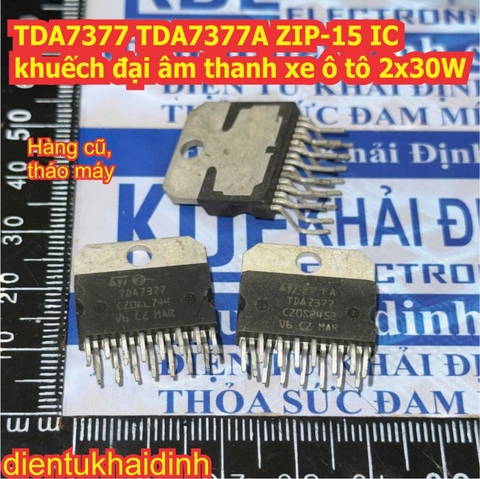 TDA7377 TDA7377A ZIP-15 IC khuếch đại âm thanh xe ô tô 2x30W kde0740