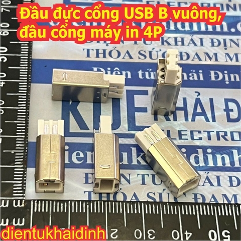 5 cái Đầu đực cổng USB B vuông, đầu cổng máy in 4P kde0763