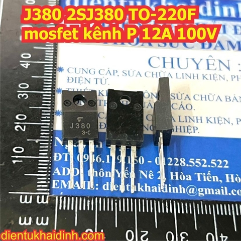 J380 2SJ380 TO-220F mosfet kênh P 12A 100V kde0936