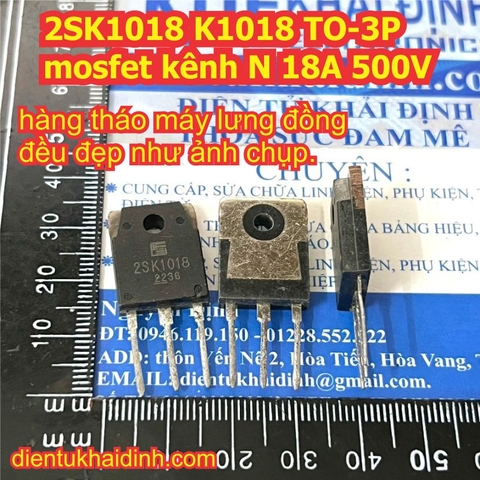 2SK1018 K1018 TO-3P mosfet kênh N 18A 500V kde0938