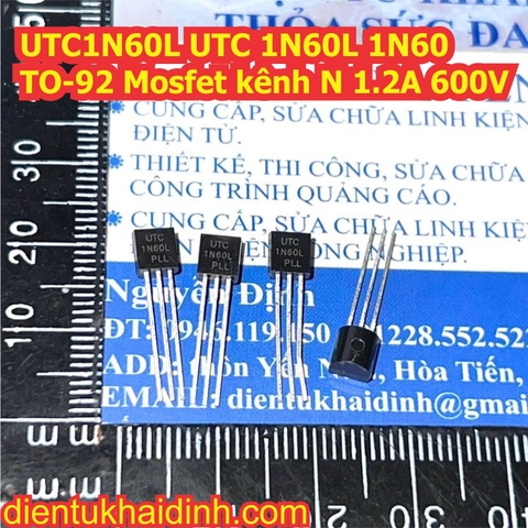 UTC1N60L UTC 1N60L 1N60 TO-92 Mosfet kênh N 1.2A 600V kde0989