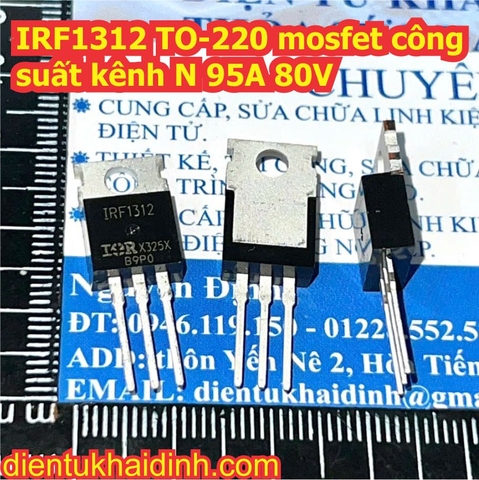 IRF1312 IRF1405 IRF1407 IRF2805 TO-220 mosfet công suất kênh N kde1100