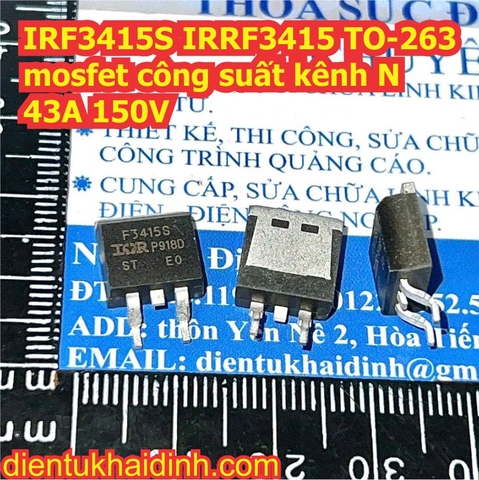 IRF3415S IRRF3415 TO-263 mosfet công suất kênh N 43A 150V kde1106