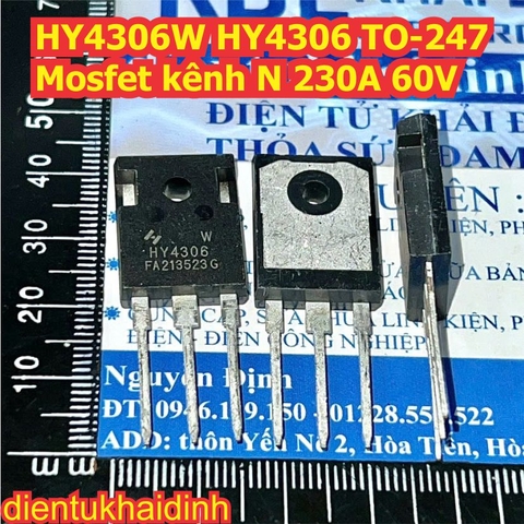 HY4306W HY4306 HY4008W HY4008 HY1920W HY1920 HY3810W HY3810 HY3906W HY3906 HY3912W HY3912 TO-247 Mosfet công suất kênh N kde1157