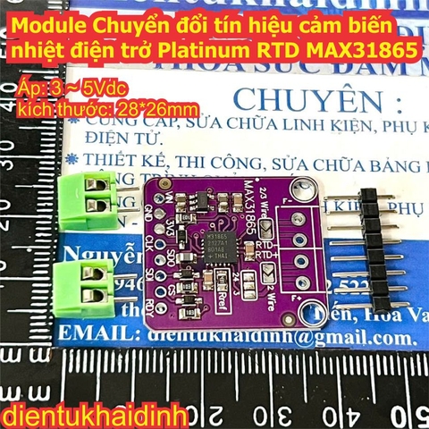 Module Chuyển đổi tín hiệu cảm biến nhiệt điện trở Platinum RTD MAX31865 M31865 kde1176