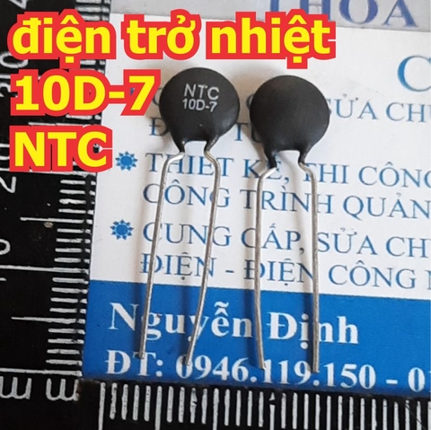 điện trở nhiệt thermistor NTC 10D-7 kde1214