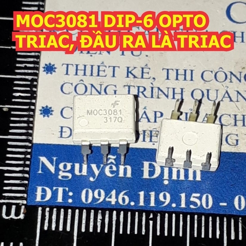 MOC3081 MOC3082 DIP-6 OPTOTRIAC opto cách ly quang ĐẦU RA LÀ TRIAC kde1217