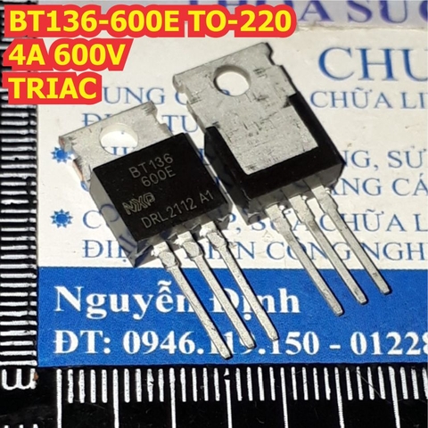 BT136-600E BT136 600 BT136S-600E BT136S TO-220 / TO-252 4A 600V TRIAC chân cắm / dán SMD kde1310