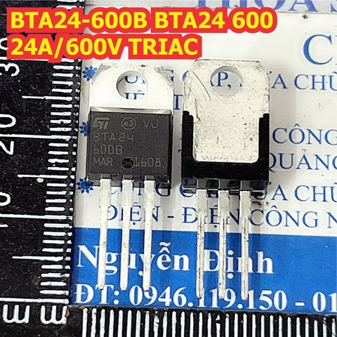 BTA24-600B BTA24 600B 24A 600V TRIAC chân cắm kde1329