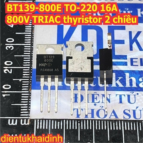 BT139-800E TO-220 BT139 800 16A 800V TRIAC thyristor 2 chiều KDE1348