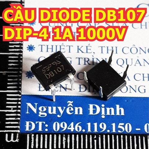 cầu diode chỉnh lưu DB107 DIP-4 1A 1000V kde1450