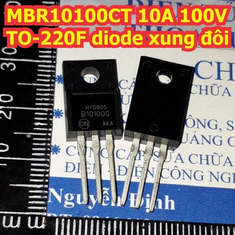 MBR10100CT B10100G 10100 10A 100V TO-220F diode xung đôi kde1462