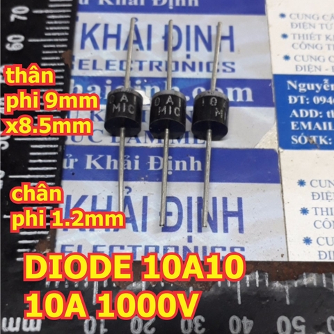 DIODE chỉnh lưu 1 chiều MIC R-6 6A10 10A10 20A10 30A10 6A 10A 20A 30A 1000V kde1473