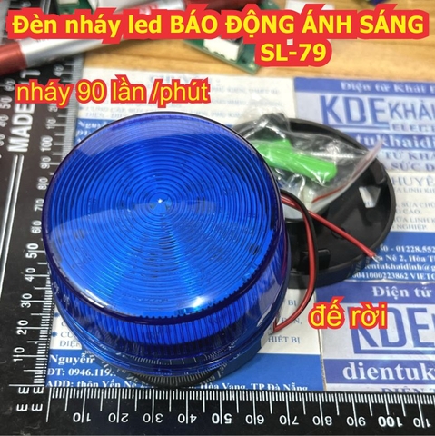 Đèn nháy led BÁO ĐỘNG ÁNH SÁNG SL-79 12V / 24V các màu đỏ/cam/xanh dương kde1648