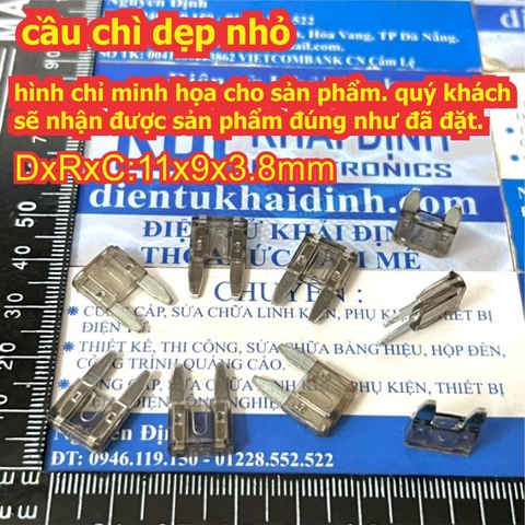 cầu chì dẹp nhỏ, cầu chì trong xe máy....1A ~ 40A kde1897