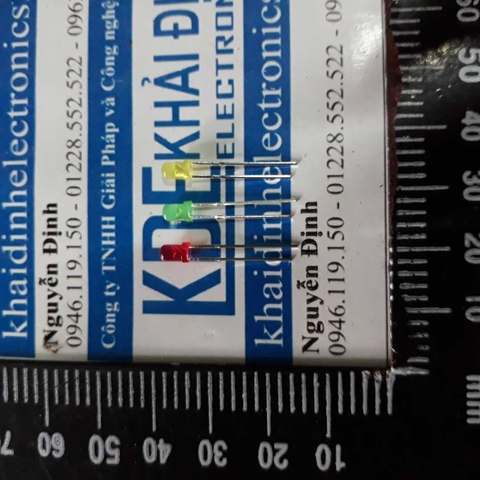 LED F3 3mm BÁO TRẠNG THÁI vỏ màu. ánh sáng màu trắng/đỏ/cam/vàng/xanh lá/xanh dương kde3723