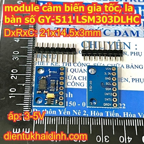 module cảm biến gia tốc, la bàn số GY-511 LSM303DLHC kde2156