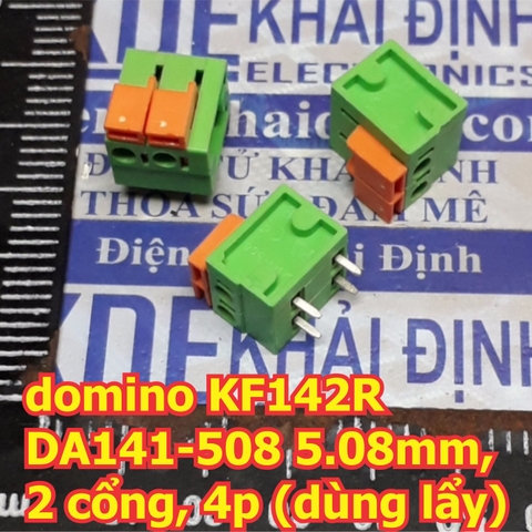 domino KF142R KF142 DA141-508, 5.08mm, 2 cổng / 3 cổng (dùng lẩy) kde2208