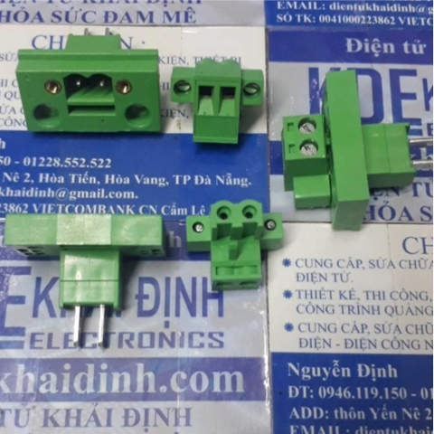 DOMINO TERMINAL ĐẦU NỐI 2EDGWB 2EDGKM 5.08 lỗ vít cố định 5.08MM ĐẦU ĐỰC + CÁI 2P 3P 4P 5P 6P kde2215