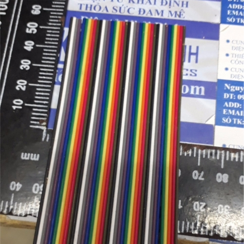 Dây bus header đen 40p, 40 dây, dây nhiều màu, giá cho 1 mét kde2254