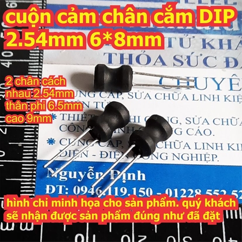 cuộn cảm chân cắm DIP 2.54mm 6*8mm đủ các giá trị điện cảm kde2283