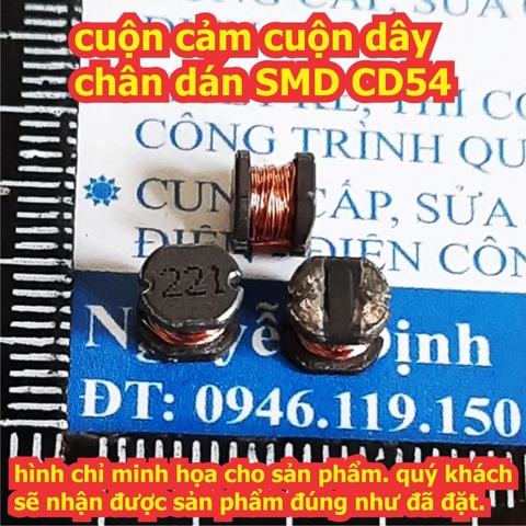 Cuộn cảm cuộn dây chân dán SMD CD54 kde2321