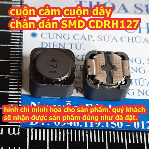 cuộn cảm cuộn dây chân dán SMD CDRH127 kde2334
