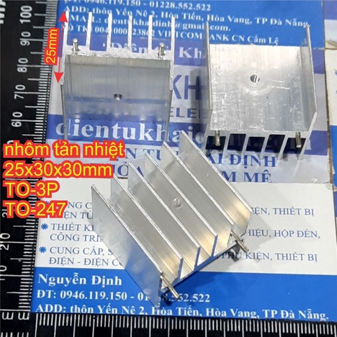 Nhôm tản nhiệt dạng cánh kiểu chân TO-220 TO-3P TO-247 kde2411