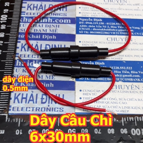 Dây Cầu Chì để gắn cầu chì tròn, cầu chì thủy tinh 5x20mm / 6x30mm kde2453