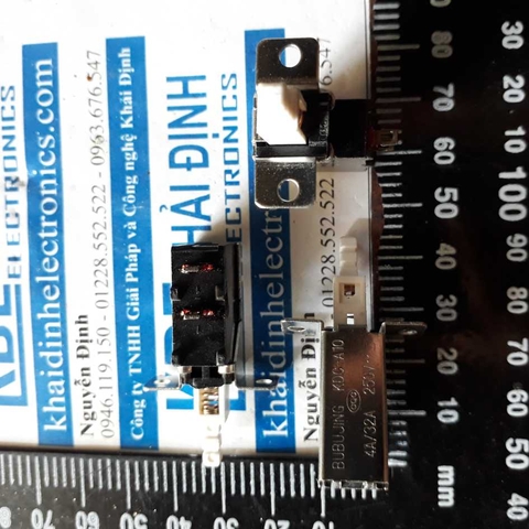 công tắc ấn giữ đầu DVD, tivi..... 2P, 4A/250Vac KCD-A10 kde2454