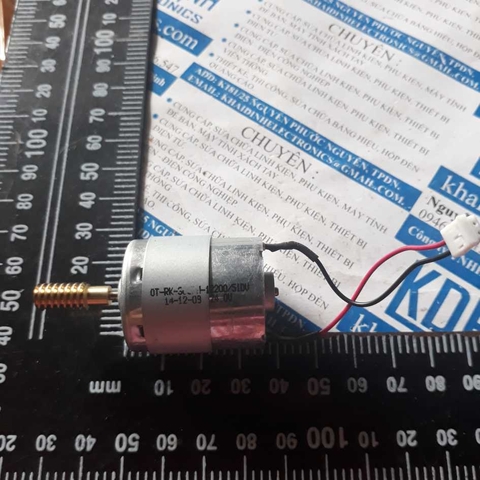 động cơ DC RK-365PH đầu XOẮN 24V 17000V/P kde2536
