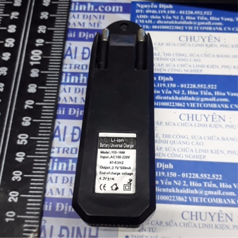 Dock sạc cóc sạc pin 18650 1 viên cắm trực tiếp kde2540