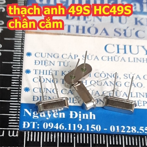 Thạch anh tạo dao động 49S DIP, chân cắm tần số 3.58Mhz 4Mhz 8Mhz 12Mhz 16Mhz 20Mhz 24Mhz 40Mhz kde2180