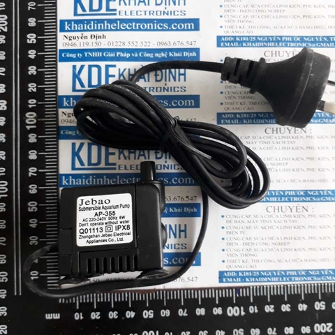 máy bơm lọc nước bể cá LOẠI CHÌM 220Vac 6W kde3046