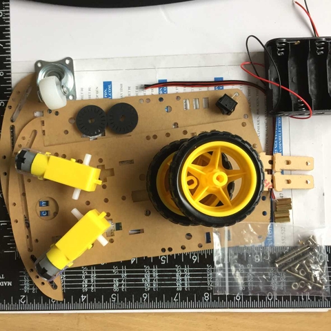 Bộ thành phần xe mô hình KDE-02, 1 tầng, dễ lắp đặt kde3135