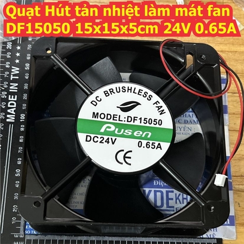 Quạt Hút tản nhiệt làm mát fan DF15050 15050 YD15050HBL YD15050 15cm dày 5cm 24V 0.65A 500g kde3188