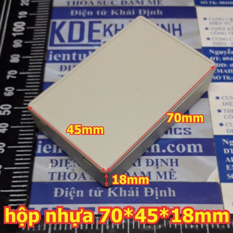 Hộp nhựa hộp mạch điện 70*45*18mm màu trắng kde3211