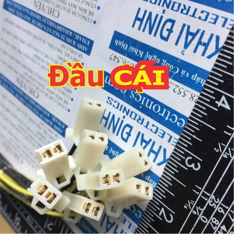 Dây header 2.8mm jack xe máy đầu ĐỰC/CÁI/ĐỰC+CÁI 2P, bấm sẵn dây 20cm kde3214