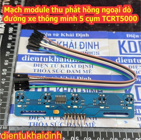 Mạch module thu phát hồng ngoại dò đường xe thông minh 5 cụm TCRT5000 kde3389